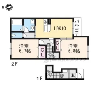 SUNBRIDGE KARASAKI【2階】の間取り