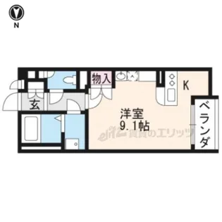 レオネクストファーストクラス【204号室】の間取り