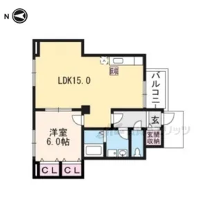 レイクパレット【1階】の間取り
