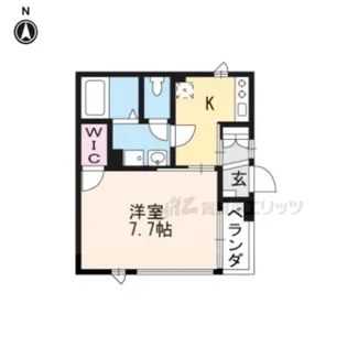 シャーメゾン清水五条【201号室】の間取り