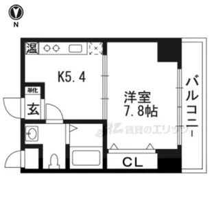 シボラ六条高倉【5-A号室】の間取り