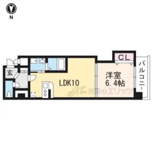 LUXE中書島【209号室】の間取り