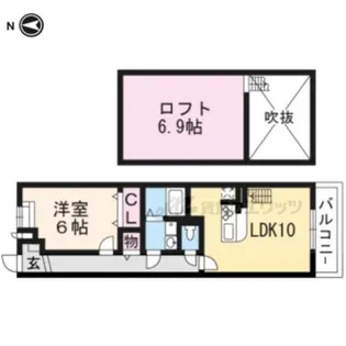 ドエル・ボーリウム【3階】の間取り