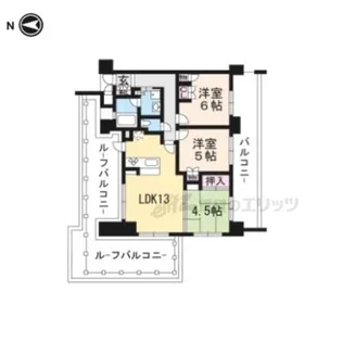 アメニティ山科駅前【6階】の間取り