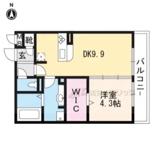 セジュール神宮道【3階】の間取り