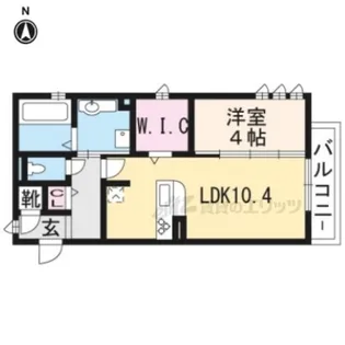 セジュール神宮道【1階】の間取り