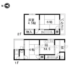 京都府乙訓郡大山崎町大山崎永福寺【一戸建】の間取り