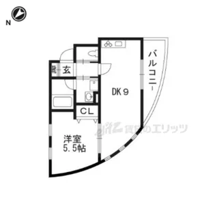 ルミエール・ウエスト【207号室】の間取り
