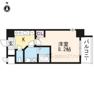 サムティ京都西大路【2階】の間取り