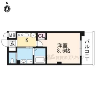 サムティ京都西大路【5階】の間取り