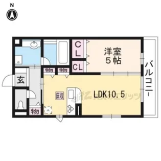 メゾン・WATARI C棟【1階】の間取り