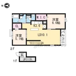 ベルヴェル【4階】の間取り