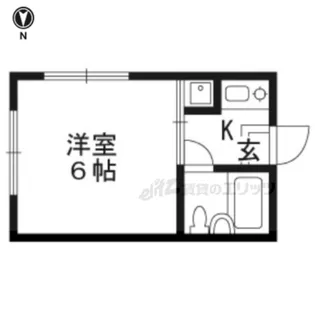 大隅ハイツ【3B号室】の間取り