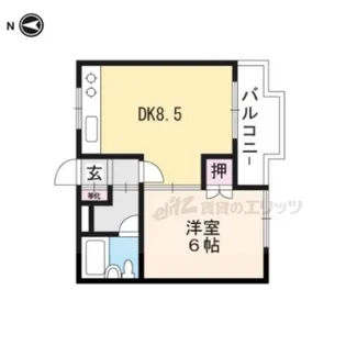サンロイヤル七瀬川【301号室】の間取り