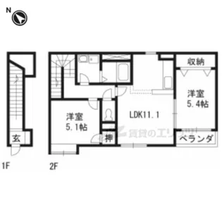 ルミナスローズ【2階】の間取り