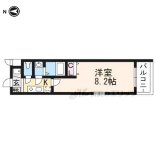 アジュールメゾン十条【203号室】の間取り