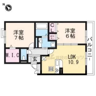 セレンディピティ矢倉【303号室】の間取り