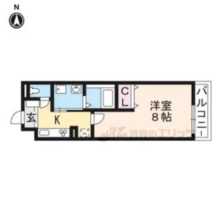 プランドール幸【2階】の間取り