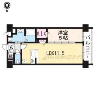 ラ・ルーチェ北大路【3階】の間取り