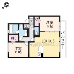 OHANA【202号室】の間取り