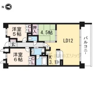 ザ・京都レジデンス岡崎【503号室】の間取り