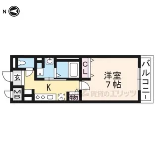 レジデンス プリムローズ【1階】の間取り