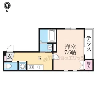 メゾンド戸澤【101号室】の間取り