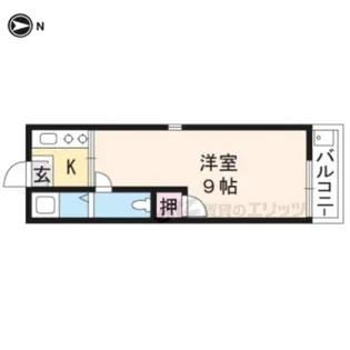 コーポミナミ【107号室】の間取り