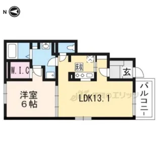 ノース・コアンA【1階】の間取り