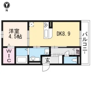 セジュール石田森南【203号室】の間取り