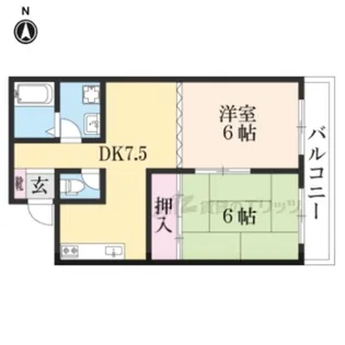 アード膳所【405号室】の間取り