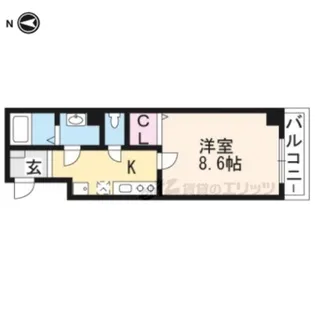 Resonance西陣【4階】の間取り