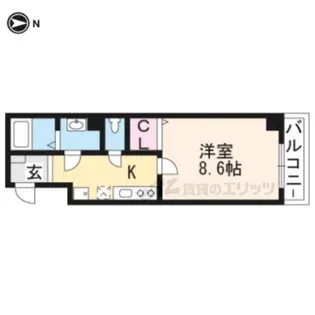 Resonance西陣【3階】の間取り