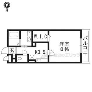 グランドゥール小倉【1階】の間取り