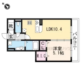 Casa raffine青地【2階】の間取り