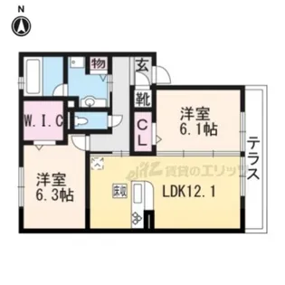 ソレイユ【1階】の間取り