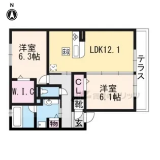 ソレイユ【1階】の間取り