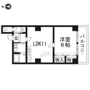 QUINTO五条烏丸【502号室】の間取り