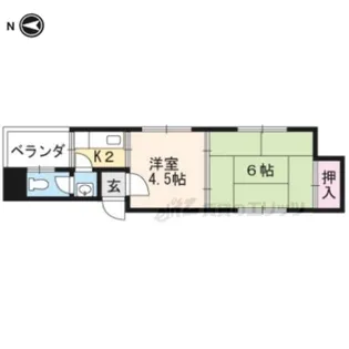 紫峰苑【205号室】の間取り