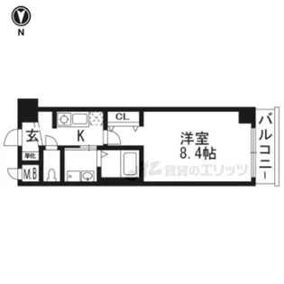 エスカーサ京都西陣【306号室】の間取り