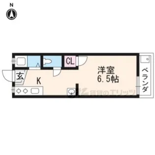 北山ヒルズC【2階】の間取り