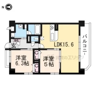 プライマリーレジデンス宇治黄檗【1階】の間取り