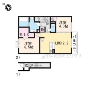 ガーデンライラック【202号室】の間取り