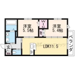 ラシーヌ藤森【202号室】の間取り