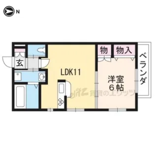 ラシーヌ藤森【203号室】の間取り