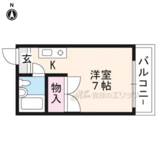 レスト丸商【202号室】の間取り