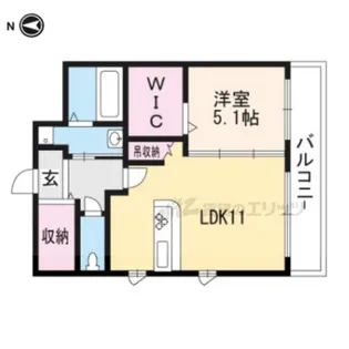 テッケルテスラ【3階】の間取り