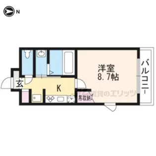 「テッケル テスラ」【6階】の間取り