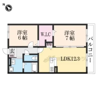 サルビア【1階】の間取り