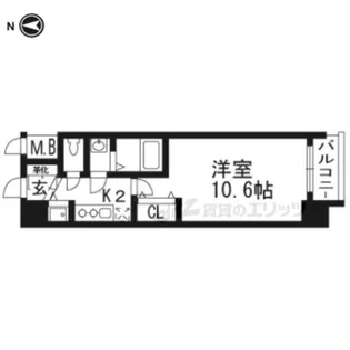 アール京都グレイス【5階】の間取り